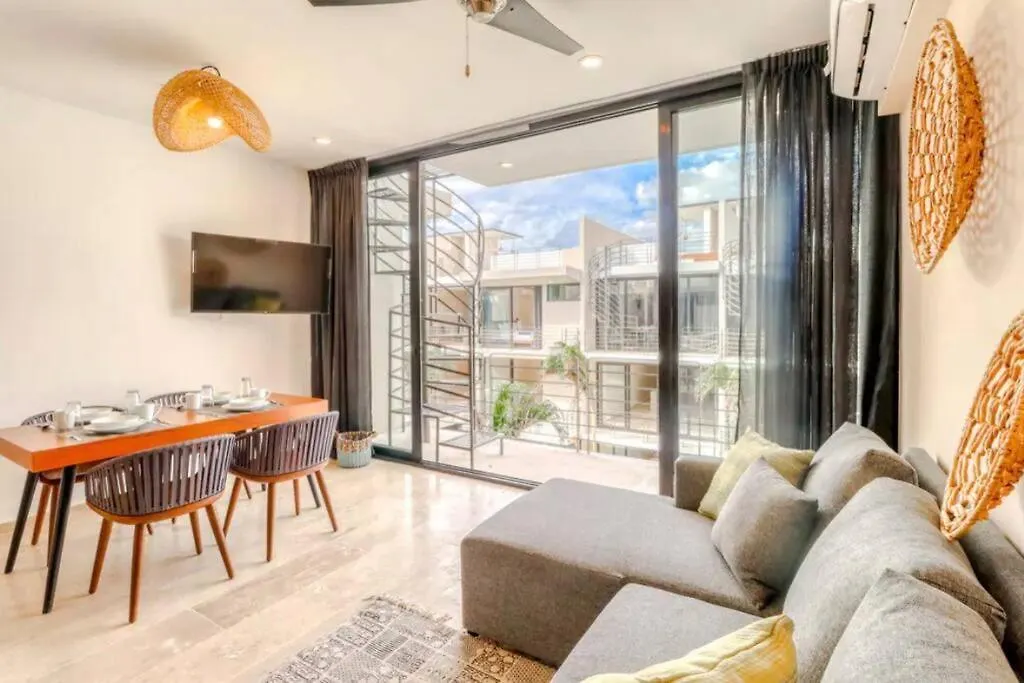 306 Amena 1Br Penthouse W/ Gym & Private Pool/Rooftop Διαμέρισμα Τουλούμ Μεξικό